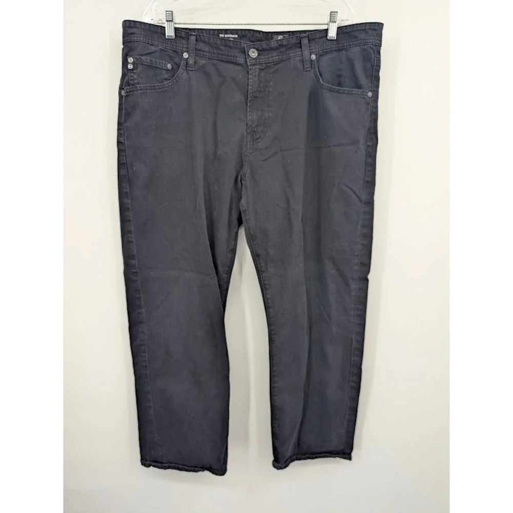 AG Adriano Goldschmied The Graduate Tailored Straight Pants Black Men's 40x32